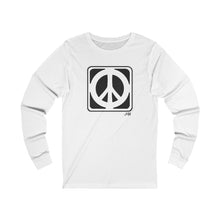 Load image into Gallery viewer, Unisex Long Sleeve Tee: Peace_Front Print
