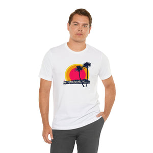 Unisex Tee: DH Palms Triple Sunset