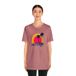 Unisex Tee: DH Palms Triple Sunset