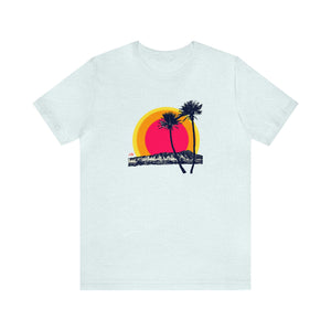 Unisex Tee: DH Palms Triple Sunset