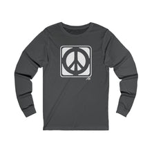 Load image into Gallery viewer, Unisex Long Sleeve Tee: Peace_Front Print
