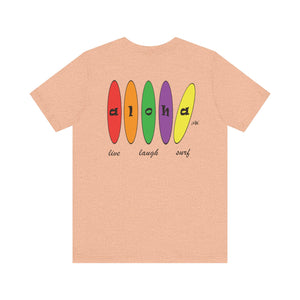 Unisex Tee: Aloha Boards_Back Print