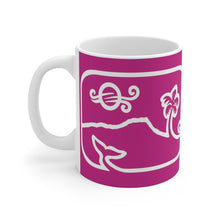 Load image into Gallery viewer, Diamond Head Dancing Whale Mug_Berry
