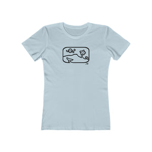 Women's Tee: Diamond Head Dancing Whale