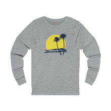 Load image into Gallery viewer, Unisex Long Sleeve Tee: DH Palms Sunset_Front Print
