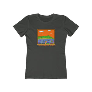 Women's Tee: Diamond Head Ocean Life