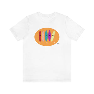 Unisex Tee: Aloha Boards_Encircled