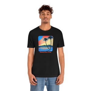 Unisex Tee: Diamond Head Palms Comic