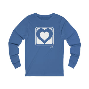 Unisex Long Sleeve Tee: Hearts_Front Print