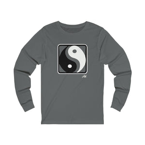 Unisex Long Sleeve Tee: Yin Yang_Front Print