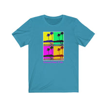 Load image into Gallery viewer, Unisex Tee: Diamond Head Palms PopArt
