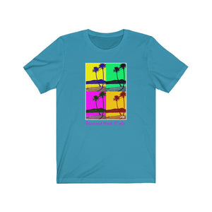 Unisex Tee: Diamond Head Palms PopArt