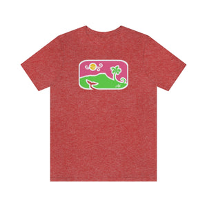 Unisex Tee: Diamond Head Dancing Whale in Color