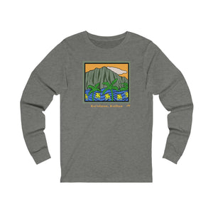 Unisex Long Sleeve Tee: Koolau Morning_Front Print