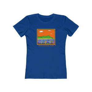 Women's Tee: Diamond Head Ocean Life