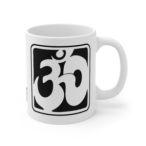 Om Mug B&W