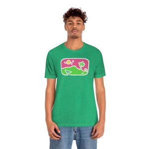 Unisex Tee: Diamond Head Dancing Whale in Color