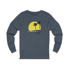 Load image into Gallery viewer, Unisex Long Sleeve Tee: DH Palms Sunset_Front Print
