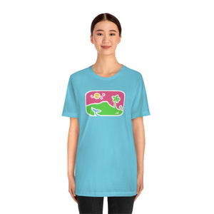 Unisex Tee: Diamond Head Dancing Whale in Color