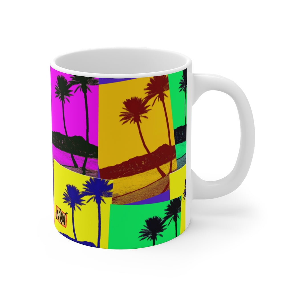 Diamond Head Palms PopArt Mug