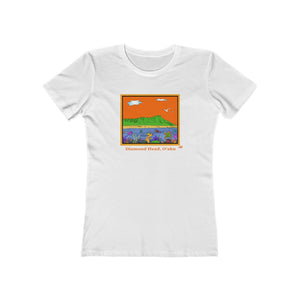 Women's Tee: Diamond Head Ocean Life