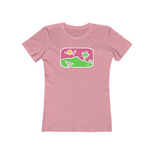 Load image into Gallery viewer, Women&#39;s Tee: Diamond Head Dancing Whale in Color
