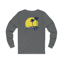 Load image into Gallery viewer, Unisex Long Sleeve Tee: DH Palms Sunset_Front &amp; Back Print
