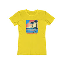 Load image into Gallery viewer, Women&#39;s Tee: Diamond Head Palms Comic
