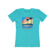 Load image into Gallery viewer, Women&#39;s Tee: Diamond Head Palms Comic
