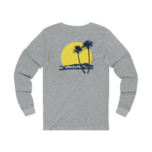 Load image into Gallery viewer, Unisex Long Sleeve Tee: DH Palms Sunset_Front &amp; Back Print
