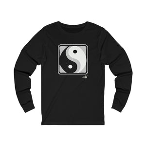 Unisex Long Sleeve Tee: Yin Yang_Front Print