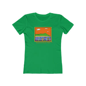 Women's Tee: Diamond Head Ocean Life