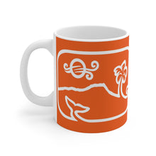 Load image into Gallery viewer, Diamond Head Dancing Whale Mug_Orange
