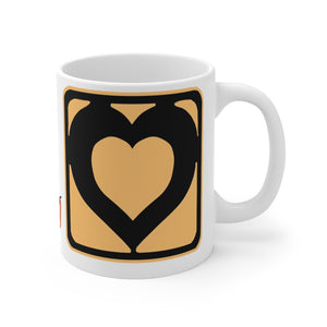 Hearts Mug Peach