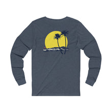 Load image into Gallery viewer, Unisex Long Sleeve Tee: DH Palms Sunset_Front &amp; Back Print
