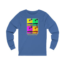 Load image into Gallery viewer, Unisex Long Sleeve Tee: DH Palms PopArt_Front Print
