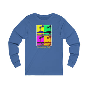 Unisex Long Sleeve Tee: DH Palms PopArt_Front Print