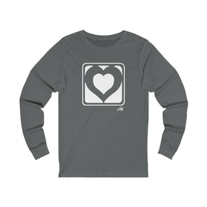 Unisex Long Sleeve Tee: Hearts_Front Print