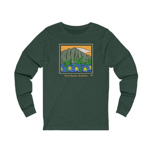 Unisex Long Sleeve Tee: Koolau Morning_Front Print