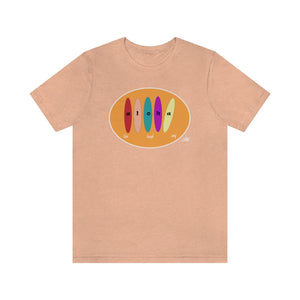 Unisex Tee: Aloha Boards_Encircled