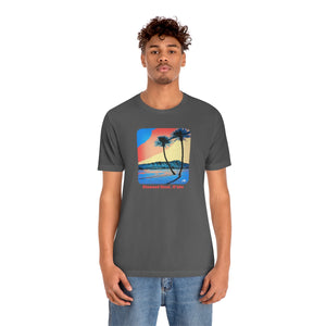 Unisex Tee: Diamond Head Palms Comic