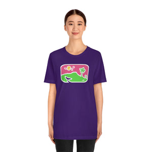 Unisex Tee: Diamond Head Dancing Whale in Color