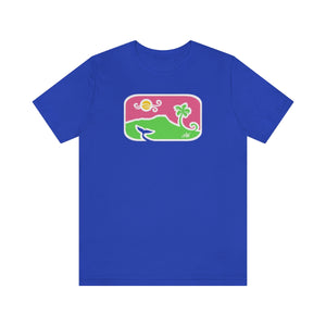 Unisex Tee: Diamond Head Dancing Whale in Color