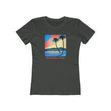 Load image into Gallery viewer, Women&#39;s Tee: Diamond Head Palms Comic
