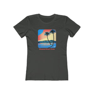 Women's Tee: Diamond Head Palms Comic