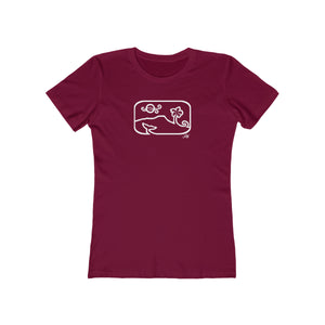 Women's Tee: Diamond Head Dancing Whale