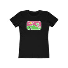 Load image into Gallery viewer, Women&#39;s Tee: Diamond Head Dancing Whale in Color
