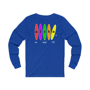 Unisex Long Sleeve Tee: Aloha Boards_Front & Back Print