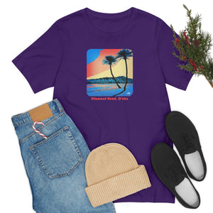 Unisex Tee: Diamond Head Palms Comic