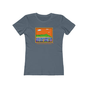 Women's Tee: Diamond Head Ocean Life